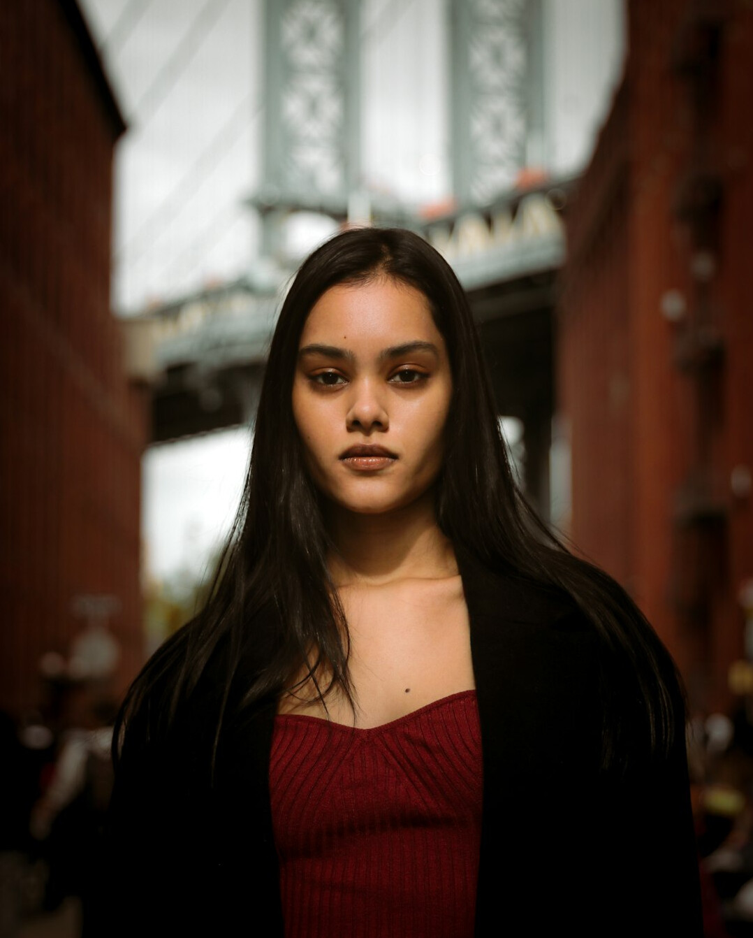 Portrait of a professional woman with dark hair