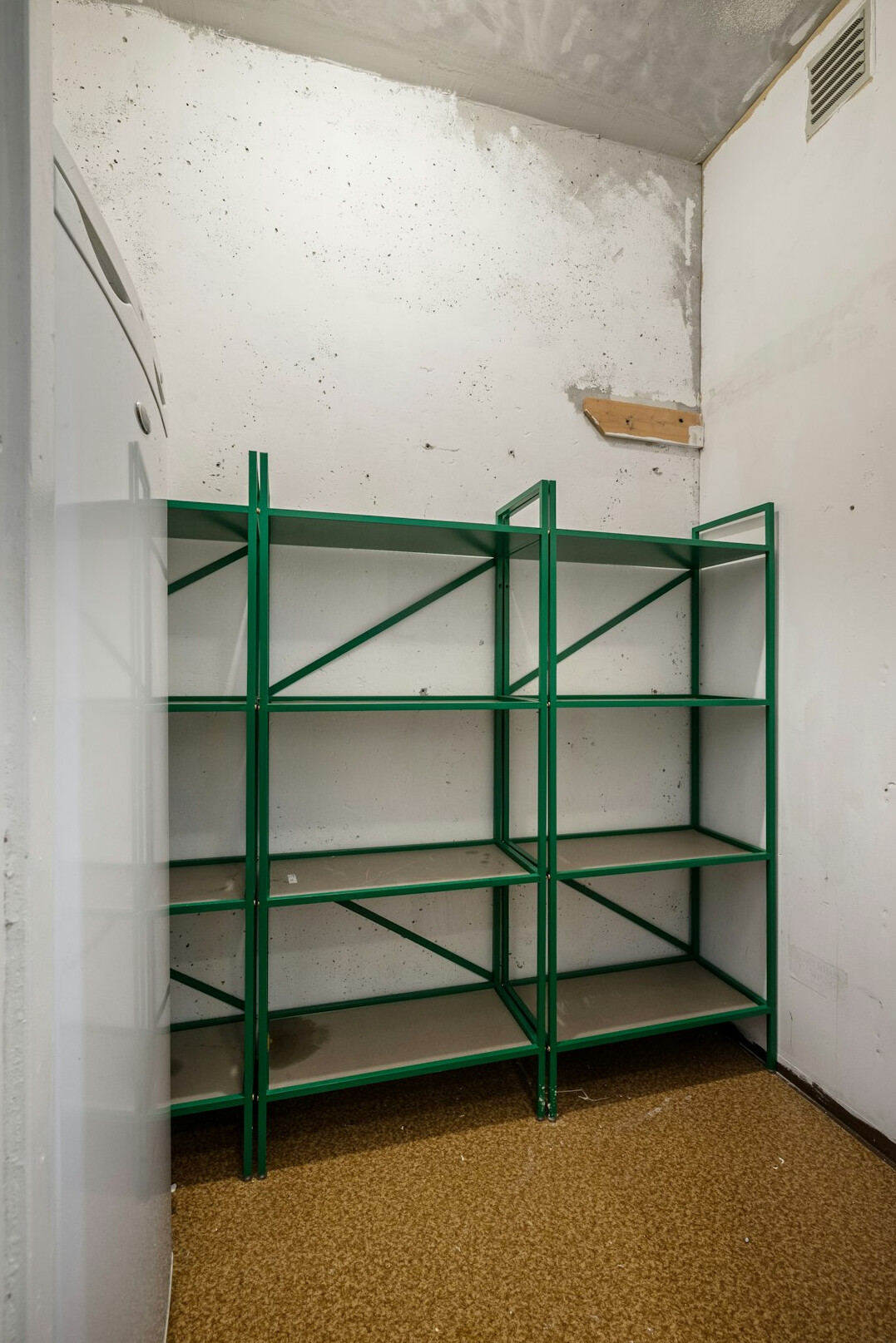 Rows of archive bookshelves